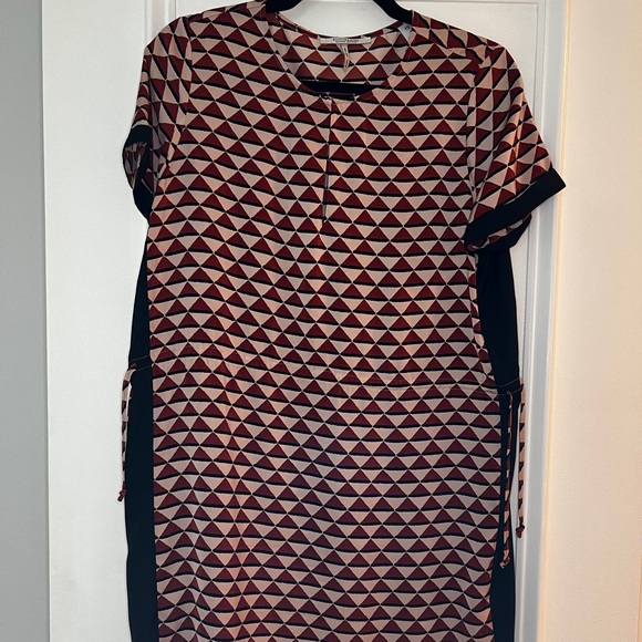 EUC Scotch & Soda Maison Scotch Hip Hop Voila Geometric Print Shift Dress Size S - Picture 4 of 11